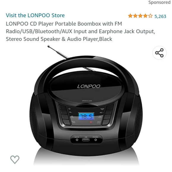 LONPOO Other - Portable boombox